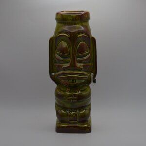 Tiki Farm 2000 Greenish Brown 8 inch Tiki (Kula pepe Jungle Green Squid)